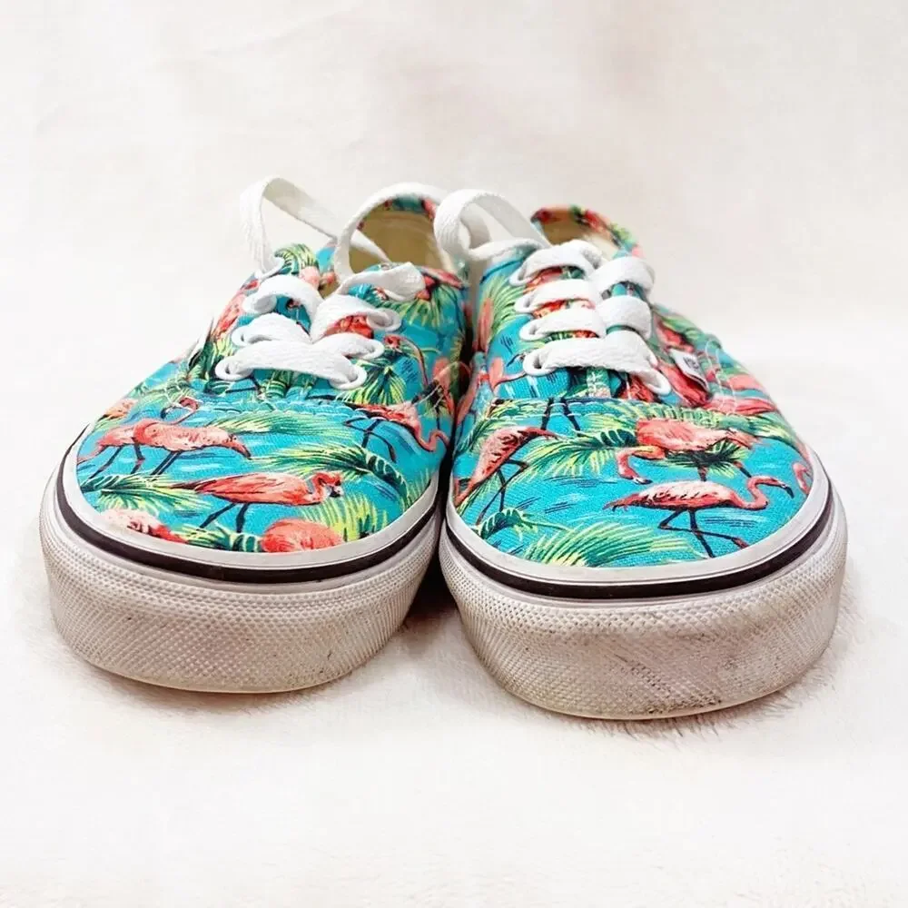 Vans Flamingo Sneakers sz 3 Sneakers Blue Pink Sneakers Low Top Vans